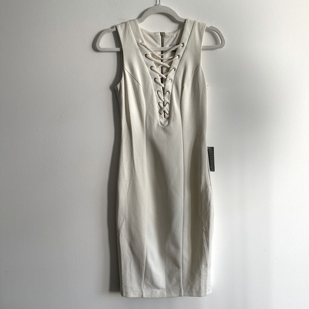 Bee Darlin Midi Sleeveless Dress White Size 3/4 | NWT